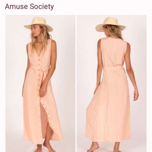 NWT Amuse Driftwood Sleeveless Dress - Picture 2 of 6